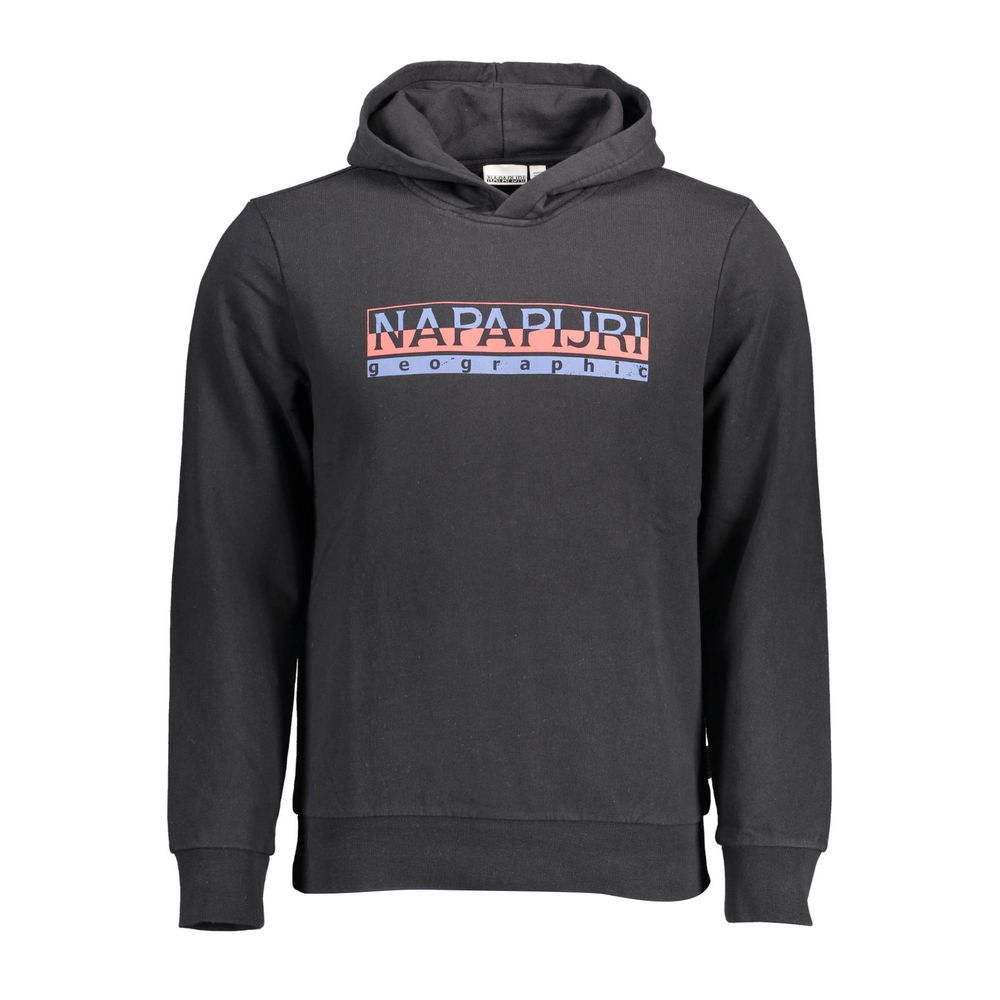 Napapijri Black Cotton Men's Hoodie