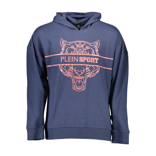 Plein Sport Blue Cotton Men Sweater Mens Sweater