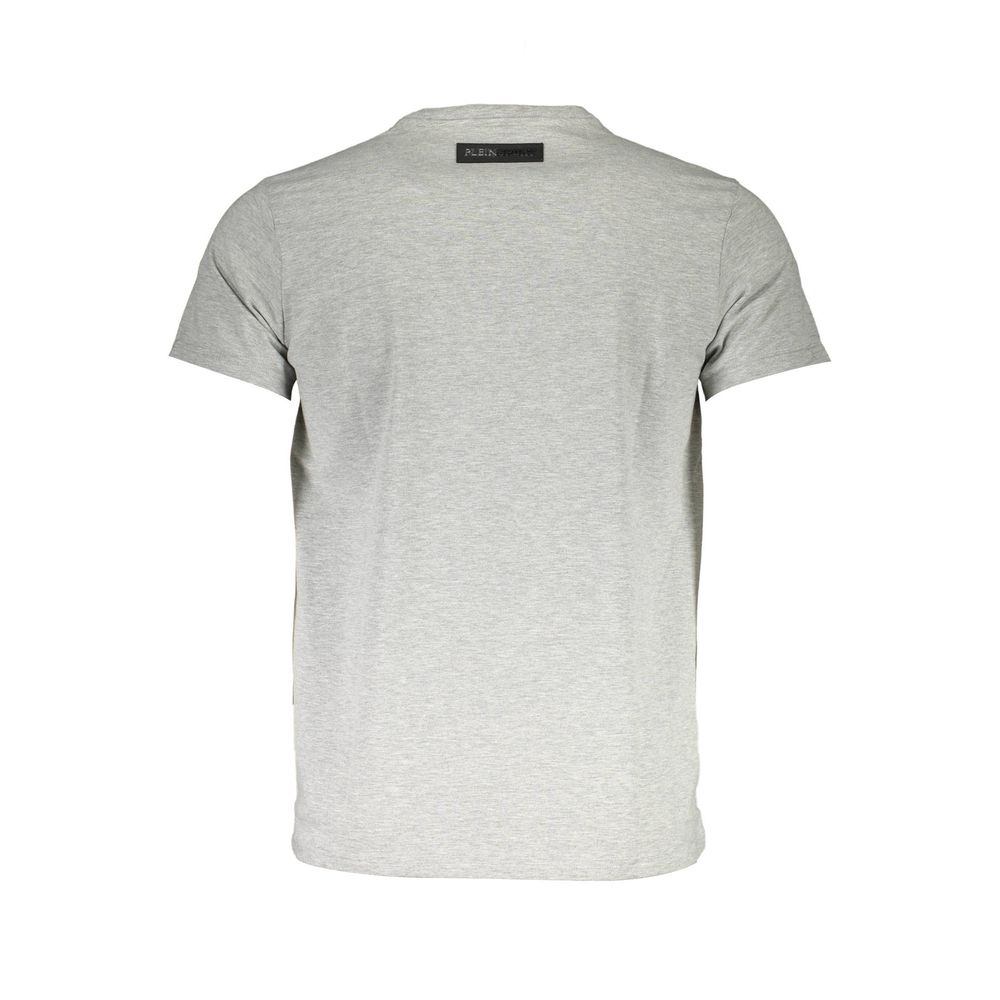 Plein Sport Brown Cotton Men T-Shirt Mens T-Shirt