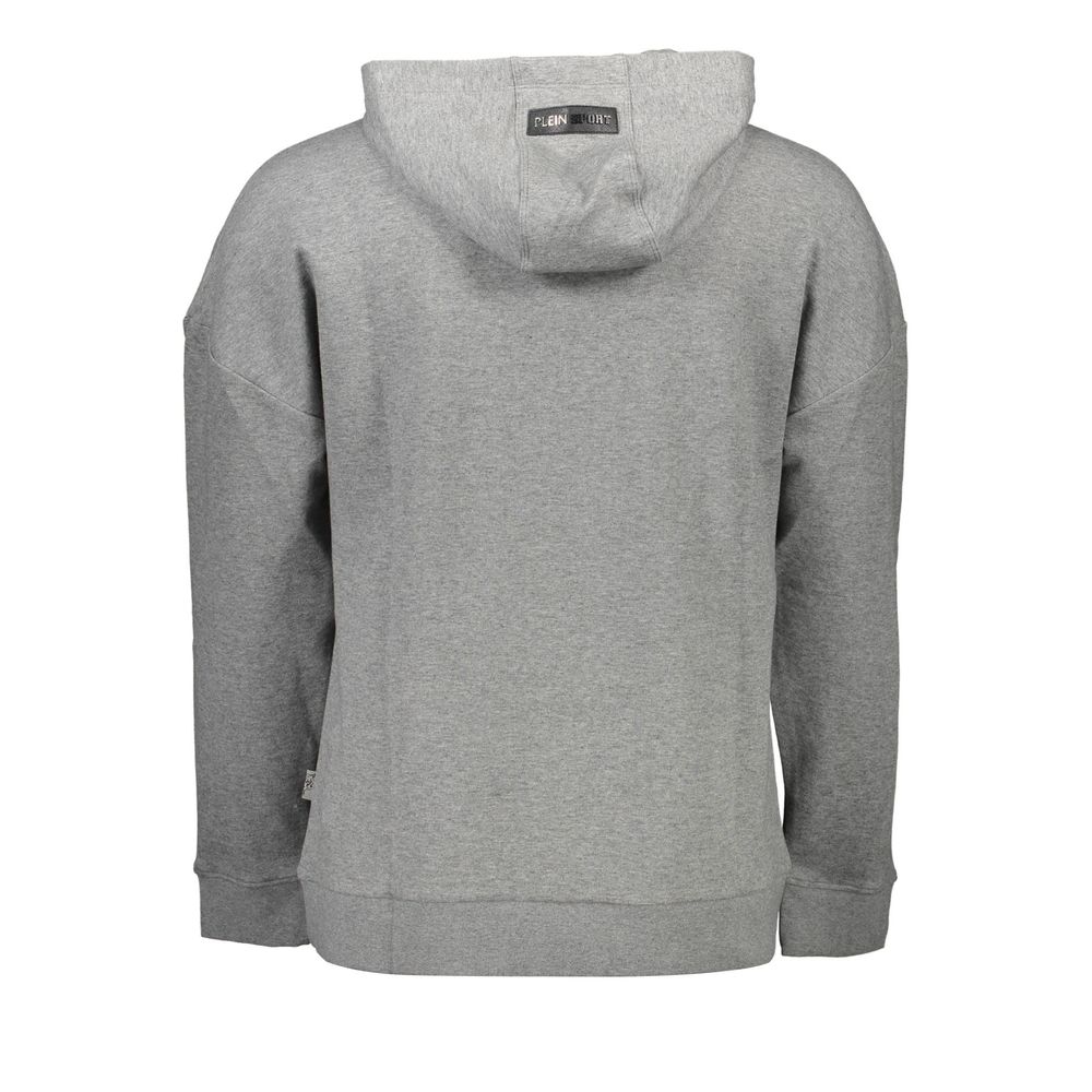 Plein Sport Gray Cotton Men Sweater Mens Sweater