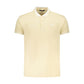 Cavalli Class Beige Cotton Men Polo Shirt