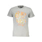 Cavalli Class Gray Cotton Men T-Shirt
