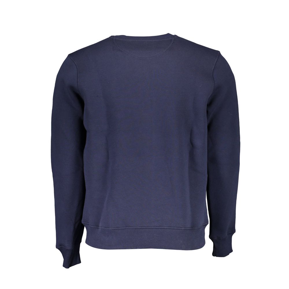 North Sails Blue Cotton Men Sweater Mens Sweater