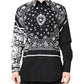 Dolce & Gabbana Black White Bandana MARTINI Men Dress Shirt