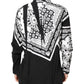 Dolce & Gabbana Black White Bandana MARTINI Men Dress Shirt
