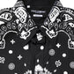 Dolce & Gabbana Black White Bandana MARTINI Men Dress Shirt