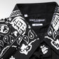 Dolce & Gabbana Black White Bandana MARTINI Men Dress Shirt