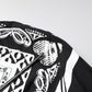 Dolce & Gabbana Black White Bandana MARTINI Men Dress Shirt