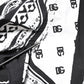 Dolce & Gabbana Black White Bandana MARTINI Men Dress Shirt