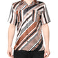 Dolce & Gabbana Multicolor Striped Silk Short Sleeves Shirt