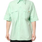 Dolce & Gabbana Green Cotton Short Sleeves Men Casual Shirt
