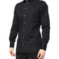 Dolce & Gabbana Black GOLD Cotton Long Sleeves Dress Shirt