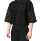 Dolce & Gabbana Black See Through Logo Short Sleeves T-shirt