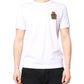 Dolce & Gabbana White Crew Neck DG Crown Short Sleeve T-shirt