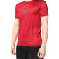 Dolce & Gabbana Red Silk DG Crown Logo Short Sleeve T-shirt
