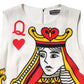 Dolce & Gabbana White Queen Of Hearts Sleeveless Maxi Dress