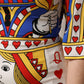 Dolce & Gabbana White Queen Of Heart Short Sleeve Midi Dress