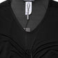 Dolce & Gabbana Black Mesh Trim Bodycon Long Sheath Dress