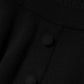 Dolce & Gabbana Black Cashmere Long Sleeves A-line Midi Dress