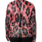 Dolce & Gabbana Red Mohair Wool Button Down Cardigan Sweater