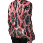 Dolce & Gabbana Red Mohair Wool Button Down Cardigan Sweater