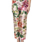Dolce & Gabbana Multicolor Floral High Waist Straight Pants