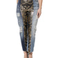 Dolce & Gabbana Multicolor Patchwork High Waist Denim Jeans