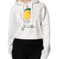 Dolce & Gabbana Ivory Cotton Printed Hooded Pullover Sweater