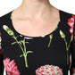 Dolce & Gabbana Black Floral Long Sleeve Women Blouse Top