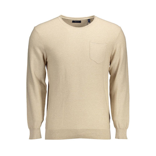 Gant Beige Cotton Men Sweater Mens Sweater