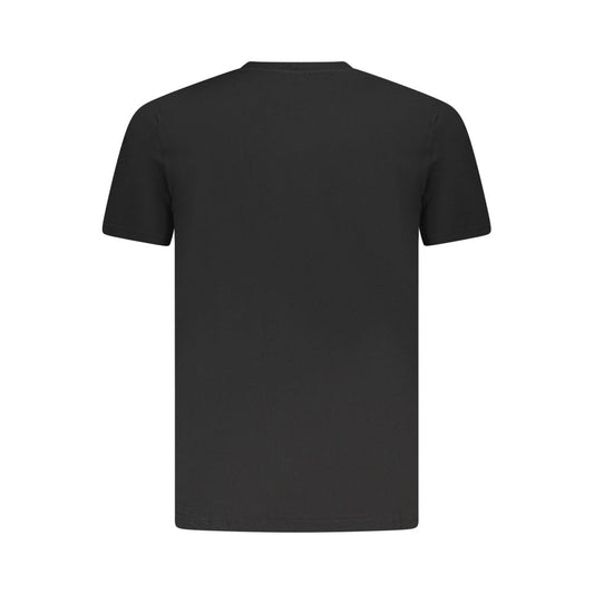 Cavalli Class Black Cotton Men T-Shirt