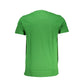 Cavalli Class Green Cotton T-Shirt Mens T-Shirt