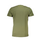 Cavalli Class Green Cotton Men T-Shirt Mens T-Shirt