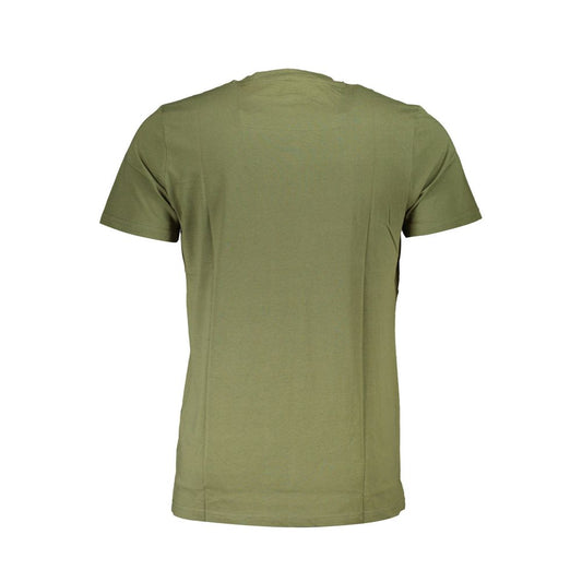 Cavalli Class Green Cotton Men T-Shirt Mens T-Shirt