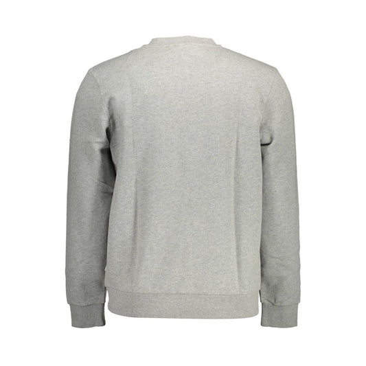 Napapijri Gray Cotton Men Sweater Mens Sweater