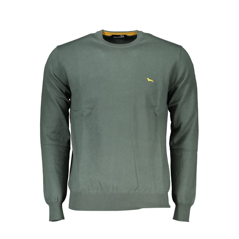 Harmont & Blaine Sophisticated Crew Neck Embroidered Sweater Mens Sweater