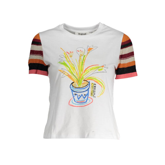 Desigual White Cotton Women Top