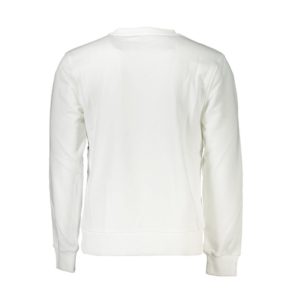 Cavalli Class White Cotton Men Sweater Mens Sweater