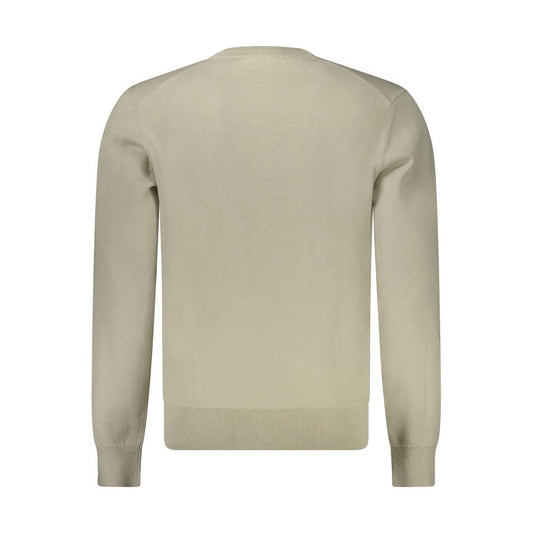 Hugo Boss Beige Cotton Men Sweater Mens Sweater