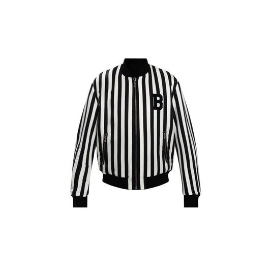 Balmain Black Polyamide Men's Reversible Jacket