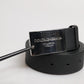 Dolce & Gabbana Black Classic Silver Metal Logo Buckle Belt