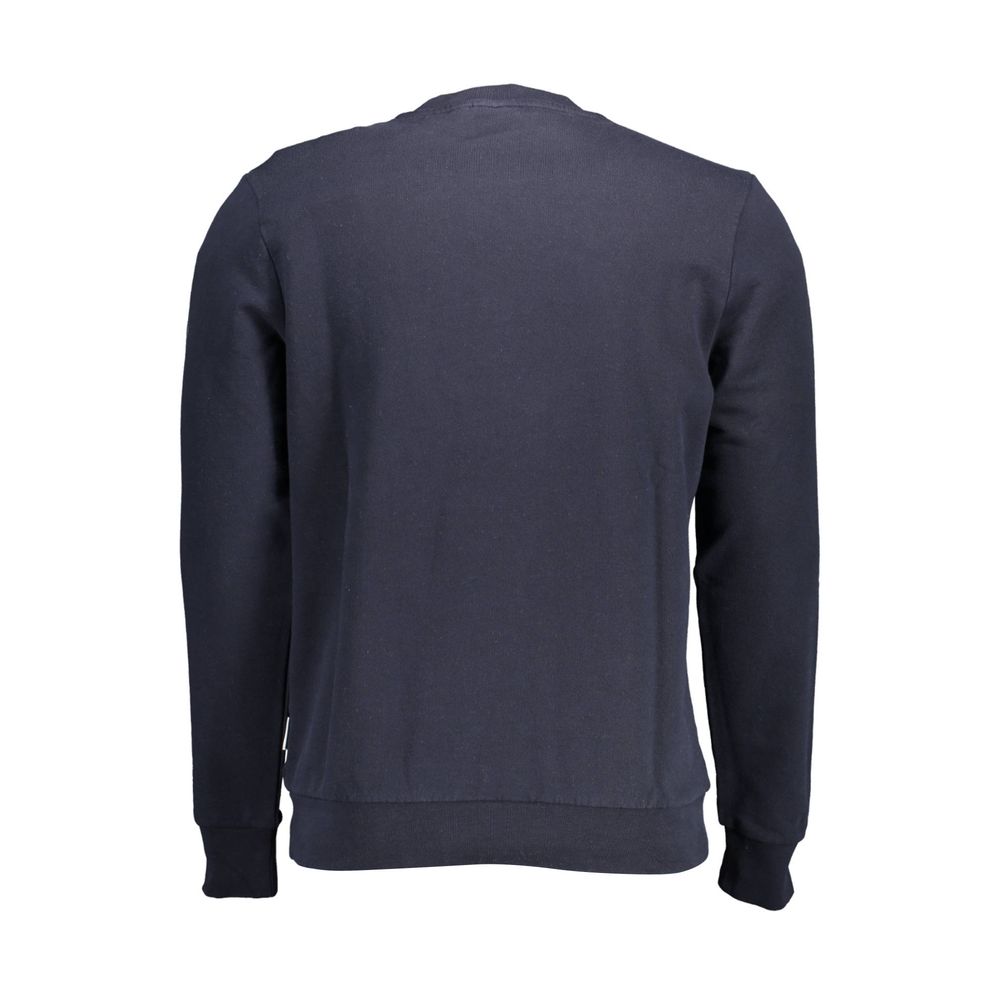 Napapijri Blue Cotton Men Sweater Mens Sweater