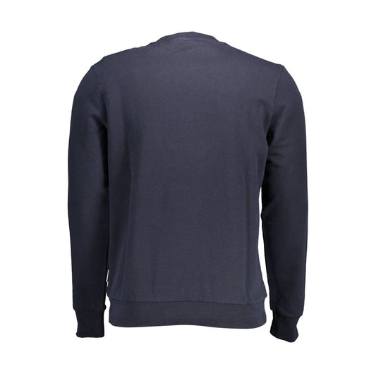Napapijri Blue Cotton Men Sweater Mens Sweater