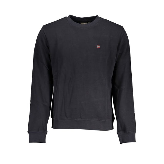 Napapijri Black Cotton Men Sweater Mens Sweater