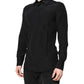 Dolce & Gabbana Black Silk GOLD Long Sleeves Dress Shirt