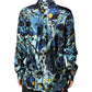 Dolce & Gabbana Multicolor Marble Print MARTINI Dress Shirt