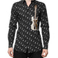 Dolce & Gabbana Black GOLD Instrument Embellished Shirt