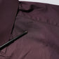 Dolce & Gabbana Burgundy Cotton GOLD Long Sleeves Shirt