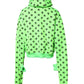 Dolce & Gabbana Green Polyester DGLogo Print Hooded Sweater