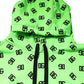 Dolce & Gabbana Green Polyester DGLogo Print Hooded Sweater
